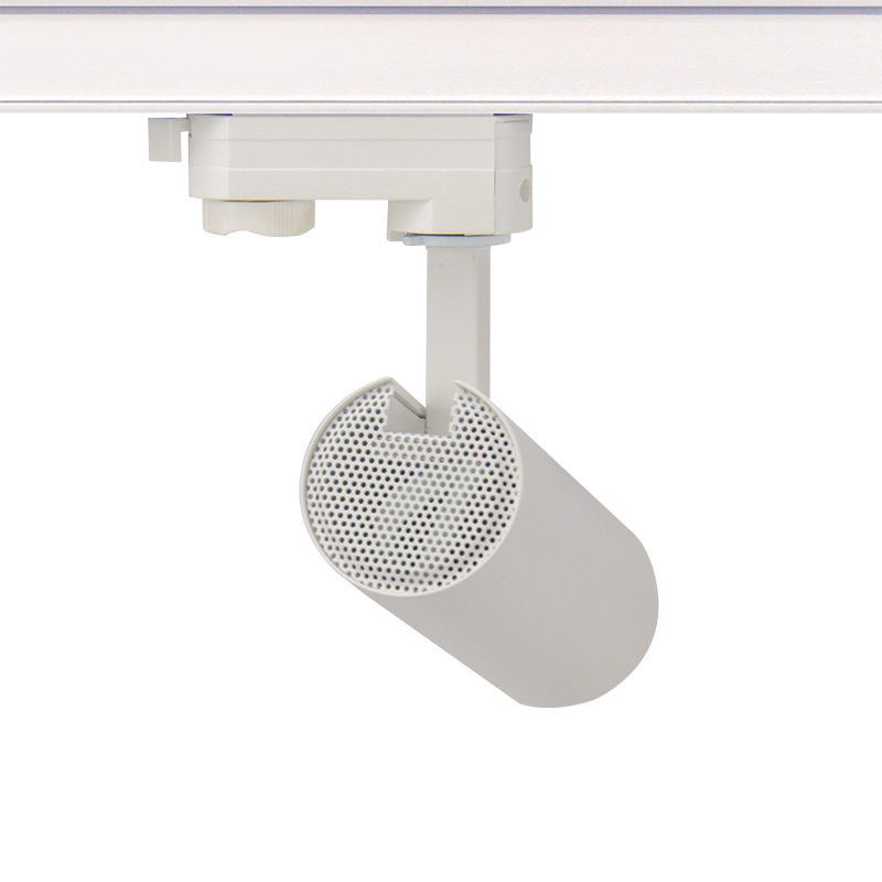 SAND WHITE LED TRACK LUMINAIRE 10W 4000K 3-PHASE 36° 1050LM 230V AC Ra80 Φ55*153MM 5YRS - ledmania.gr