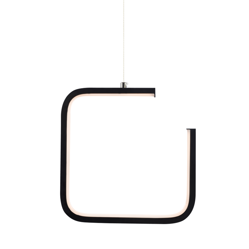 ^ΚΡΕΜΑΣΤΟ Φ/Σ LED 8W 3000K 780LM ΜΑΥΡΟ ΜΕΤΑΛΛΙΚΟ 22X11XH129CM EUCLID1 - ledmania.gr