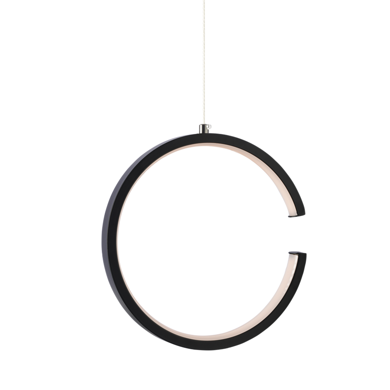 ^ΚΡΕΜΑΣΤΟ Φ/Σ LED 8W 3000K 750LM ΜΑΥΡΟ ΜΕΤΑΛΛΙΚΟ 22X11XH129CM EUCLID3 - ledmania.gr