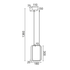 ^ΚΡΕΜΑΣΤΟ Φ/Σ LED 11W 3000K 1044LM ΛΕΥΚΟ ΜΕΤΑΛΛΙΚΟ 18X11XH136CM SYMETRIA - ledmania.gr