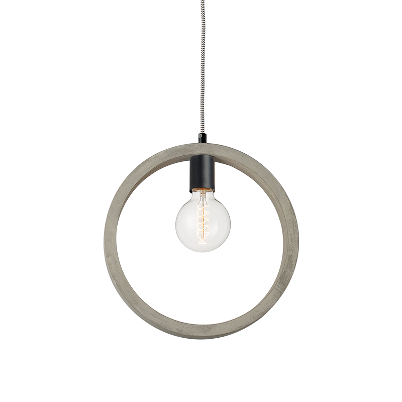 ΚΡΕΜΑΣΤΟ Φ/Σ 1ΧΕ27 ΤΣΙΜΕΝΤΟ ΚΥΚΛΟΣ  Φ33XH120CM LION - ledmania.gr