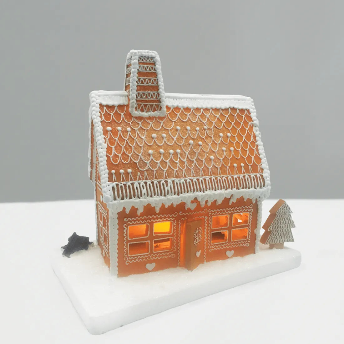 ΧΡΙΣΤΟΥΓΕΝΝΙΑΤΙΚΟ ΔΙΑΚΟΣΜΗΤΙΚΟ GINGERBREAD HOUSE 2LEDS ΜΕ ΜΠΑΤΑΡΙΑ - ledmania.gr