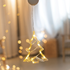 “WINDOW PLASTIC CHRISTMAS TREE” 10 LED ΛΑΜΠΑΚΙΑ WW ΜΠΑΤ. (3ΧΑΑΑ) IP20 9X16CM