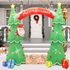 INFLATABLE 2 XMAS TREES ARCH 40 LED ΛΑΜΠ.ΑΝΤΑΠ.(12V) CW ΣΤΑΘΕΡΟ IP44 225*92*180cm 2m ΚΑΛ