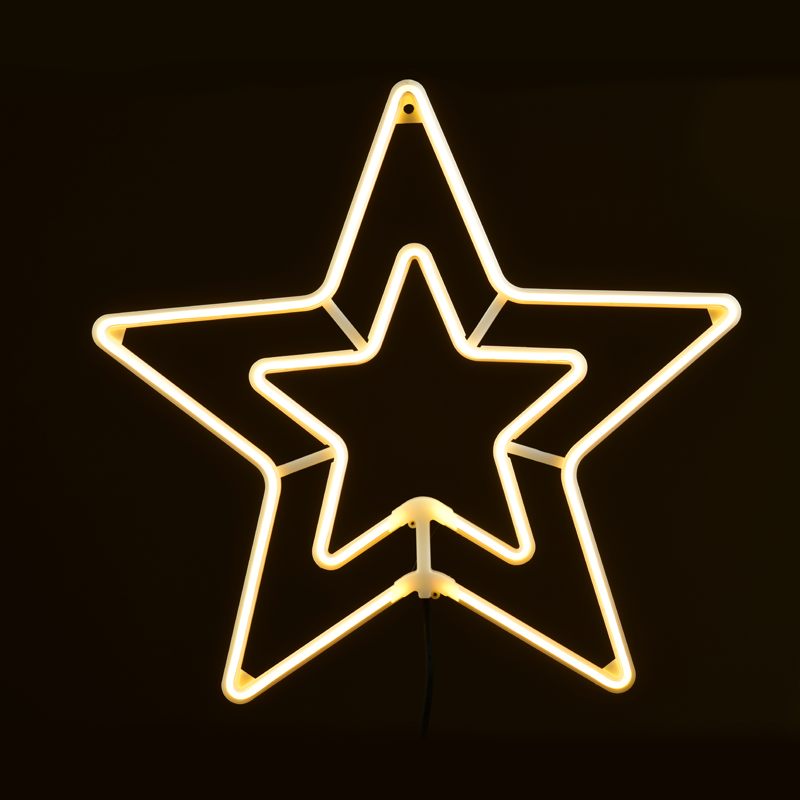 ^ "DOUBLE STARS" 300 NEON LED 3m NEON DOUBLE SMD ΦΩΤ., CW ΣΤΑΘ., IP65, 55CM, 1.5m ΚΑΛ.