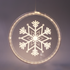 “3D ACRYLIC SNOWFLAKE”, 36 WW LED ΣΤΑΘ. IP20 21X21.6CM, USB ΚΑΛ. ΤΡΟΦΟΔ. - ledmania.gr