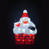 ACRYLIC CHIMNEY SANTA 50 LED ΛΕΥΚΑ IP44 23,5*23,5*35cm  30cm ΚΑΛ. - ledmania.gr