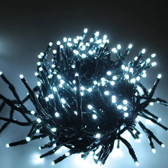 700LED ΛΑΜΠΑΚΙΑ CLUSTER ΜΕ 8 ΠΡΟΓΡΑΜΜΑΤΑ ΨΥΧΡΟ 12m 230V IP44 ΠΡΑΣΙΝΟ ΚΑΛ. - ledmania.gr