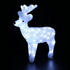 ACRYLIC STANDING REINDEER 80 LED ΛΕΥΚΑ IP44 45*13,5*49cm  30cm ΚΑΛ. - ledmania.gr