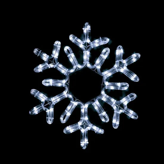 SNOWFLAKE" 96 LED ΣΧΕΔΙΟ 4m ΜΟΝΟΚΑΝΑΛ ΦΩΤΟΣΩΛ ΨΥΧΡΟ ΛΕΥΚΟ IP44 38cm 1.5m ΚΑΛ. - ledmania.gr