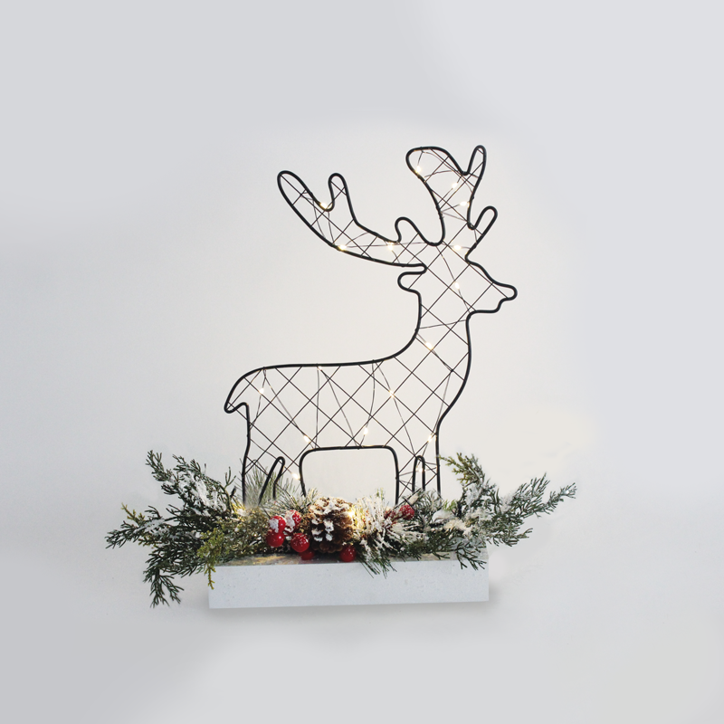 “REINDEER TABLE LIGHTS” 30 MINI LED WW Λ/ΚΙΑ ΜΠ/ΡΙΕΣ (3AA) IP20 25x5x30CM