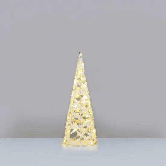 ΧΡΙΣΤ/ΚΟ ΔΙΑΚ/ΚΟ ΔΕΝΤΡΟ WHITE COTTON CONE 50CM 30LEDS ΘΕΡΜΟ ΜΕ ΜΠΑΤΑΡΙΕΣ 3*ΑΑ - ledmania.gr