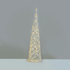 “WHITE & SILVER CONE TREE” 40 MINI WW LED ΛΑΜΠ. ΜΠΑΤ. 3ΧΑΑ,IP20 Φ20.5X80CM - ledmania.gr