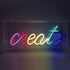 CREATE 90 NEON LED ΛΑΜΠ USB ΚΑΛ 2m ΠΟΛΥΧΡΩΜΑ IP20 30*4,6*15cm