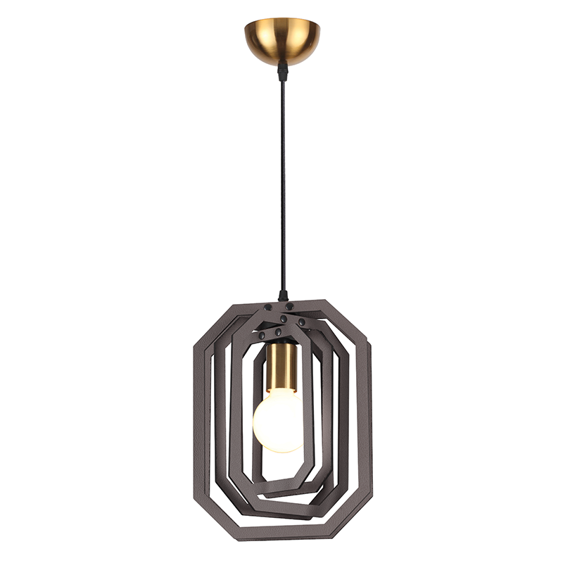ΚΡΕΜΑΣΤΟ Φ/Σ 1ΧΕ27 ΣΚ.ΚΑΦΕ ΔΕΡΜΑ MDF D24XH100CM TRITON - ledmania.gr