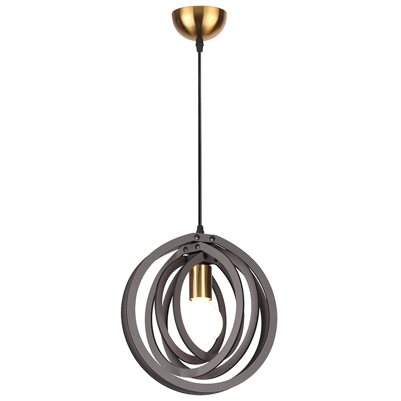 ΚΡΕΜΑΣΤΟ Φ/Σ 1ΧΕ27 ΣΚ.ΚΑΦΕ ΔΕΡΜΑ MDF D29XH100CM TRITON - ledmania.gr
