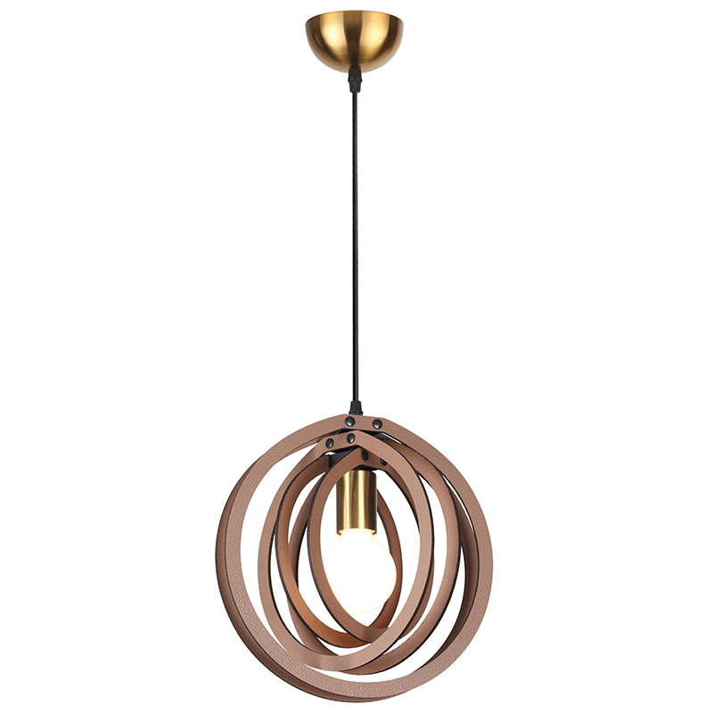 ΚΡΕΜΑΣΤΟ Φ/Σ 1ΧΕ27 ΑΝ.ΚΑΦΕ ΔΕΡΜΑ MDF D29XH100CM TRITON - ledmania.gr