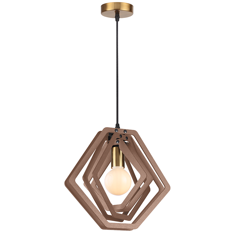ΚΡΕΜΑΣΤΟ Φ/Σ 1ΧΕ27 ΑΝ.ΚΑΦΕ ΔΕΡΜΑ MDF D34XH100CM TRITON - ledmania.gr