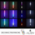 GloboStar® ALIEN-DIVA-BLACK-50-11 ALIEN Design DIVA Μοντέρνο Minimal Nordic Μεταλλικό Φωτιστικό Επιτραπέζιο - Πορτατίφ - Λαμπατέρ Μαύρο LED 10W 1500lm με Ασύρματο Χειριστήριο RF & Dimmer IP20 Πολύχρωμο RGBW Ψηφιακή με Τρεχούμενα Εφέ  Μ3 x Π1.6 x Υ50cm - ledmania.gr