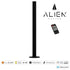 GloboStar® ALIEN-DIVA-BLACK-50-1 ALIEN Design DIVA Μοντέρνο Minimal Nordic Μεταλλικό Φωτιστικό Επιτραπέζιο - Πορτατίφ - Λαμπατέρ Μαύρο LED 8W 1120lm με Ασύρματο Χειριστήριο RF & Dimmer IP20 Ψυχρό Λευκό 6000K Μ3 x Π1.6 x Υ50cm - ledmania.gr