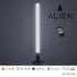 GloboStar® ALIEN-DIVA-BLACK-50-1 ALIEN Design DIVA Μοντέρνο Minimal Nordic Μεταλλικό Φωτιστικό Επιτραπέζιο - Πορτατίφ - Λαμπατέρ Μαύρο LED 8W 1120lm με Ασύρματο Χειριστήριο RF & Dimmer IP20 Ψυχρό Λευκό 6000K Μ3 x Π1.6 x Υ50cm - ledmania.gr