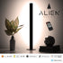 GloboStar® ALIEN-DIVA-BLACK-50-2 ALIEN Design DIVA Μοντέρνο Minimal Nordic Μεταλλικό Φωτιστικό Επιτραπέζιο - Πορτατίφ - Λαμπατέρ Μαύρο LED 8W 1040lm με Ασύρματο Χειριστήριο RF & Dimmer IP20 Φυσικό Λευκό 4500K Μ3 x Π1.6 x Υ50cm - ledmania.gr