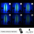 GloboStar® ALIEN-DIVA-BLACK-50-6 ALIEN Design DIVA Μοντέρνο Minimal Nordic Μεταλλικό Φωτιστικό Επιτραπέζιο - Πορτατίφ - Λαμπατέρ Μαύρο LED 8W 800lm με Ασύρματο Χειριστήριο RF & Dimmer IP20 Μπλε Μ3 x Π1.6 x Υ50cm - ledmania.gr