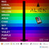 GloboStar® ALIEN-DIVA-BLACK-50-8 ALIEN Design DIVA Μοντέρνο Minimal Nordic Μεταλλικό Φωτιστικό Επιτραπέζιο - Πορτατίφ - Λαμπατέρ Μαύρο LED 8W 800lm με Ασύρματο Χειριστήριο RF & Dimmer IP20 Πολύχρωμο RGB Μ3 x Π1.6 x Υ50cm - ledmania.gr