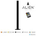 GloboStar® ALIEN-DIVA-BLACK-50-9 ALIEN Design DIVA Μοντέρνο Minimal Nordic Μεταλλικό Φωτιστικό Επιτραπέζιο - Πορτατίφ - Λαμπατέρ Μαύρο LED 10W 1500lm με Ασύρματο Χειριστήριο RF & Dimmer IP20 Πολύχρωμο + CCT - RGBW + WW Μ3 x Π1.6 x Υ50cm - ledmania.gr