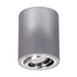GloboStar® AKIRA 60619 Επιφανειακό Κινούμενο Στρόγγυλο Φωτιστικό Σποτ Αλουμινίου με Ντουί GU10 AC 220-240V IP44 Φ8 x Υ10cm - Ασημί Βούρτσας - 5 Years Warranty - ledmania.gr