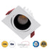 GloboStar® LEO-SQ 60289 Χωνευτό LED Spot Downlight TrimLess Μ8.5xΠ8.5cm 10W 1250lm 38° AC 220-240V IP20 Μ8.5 x Π8.5 x Υ6.6cm - Τετράγωνο - Κινούμενο - Λευκό με Μαύρο Κάτοπτρο & Anti-Glare HoneyComb - Θερμό Λευκό 2700K - Bridgelux COB - 5 Years Warranty - ledmania.gr