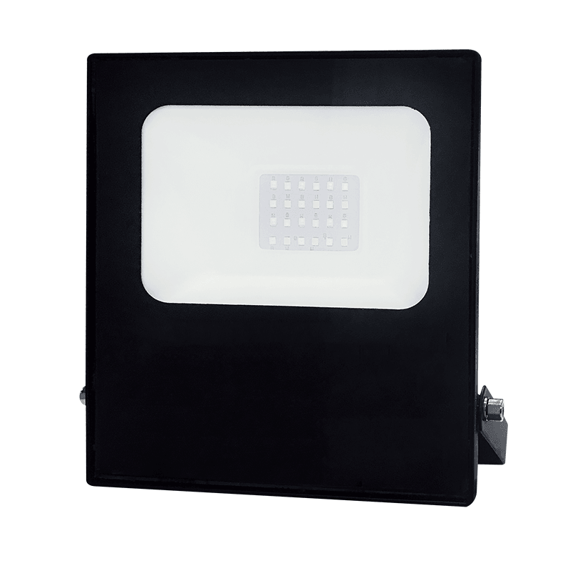 BLACK LED SMD FLOOD LUMINAIRE IP66 20W RGBW 230V - ledmania.gr