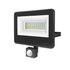 BLACK SENSOR LED SMD FLOOD LUMINAIRE IP66 30W 4000K 3100Lm 230V AC RA80 - ledmania.gr