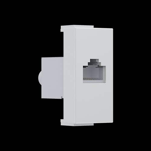 ^ MODYS ΠΡΙΖΑ ΔΙΚΤΥΟΥ ΙΒΟΥΑΡ  1 ΣΤ. RJ45 CAT.6A ΜΕ ΘΩΡΑΚΙΣΗ IP20 - ledmania.gr