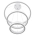 GloboStar® NEMESIS TRIO 61168-DECO Κρεμαστό Φωτιστικό Δαχτυλίδι-Κύκλος LED CCT 100W 12123lm 360° AC 220-240V - Εναλλαγή Φωτισμού μέσω Τηλεχειριστηρίου All In One Ψυχρό 6000k+Φυσικό 4500k+Θερμό 2700k Dimmable Φ25+40+60cm - Λευκό - 3 Years Warranty - ledmania.gr