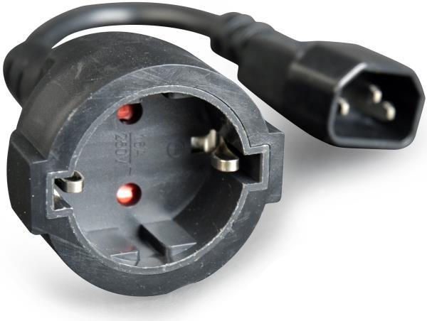 CABLEXPERT POWER ADAPTER CORD (C14 MALE TO SCHUKO FEMALE) - ledmania.gr