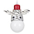 GloboStar® ZEBRA 00639 Μοντέρνο Κρεμαστό Παιδικό Φωτιστικό Οροφής Μονόφωτο Λευκό Μαύρο Μεταλλικό Μ19 x Π10.5 x Υ13.5cm - ledmania.gr