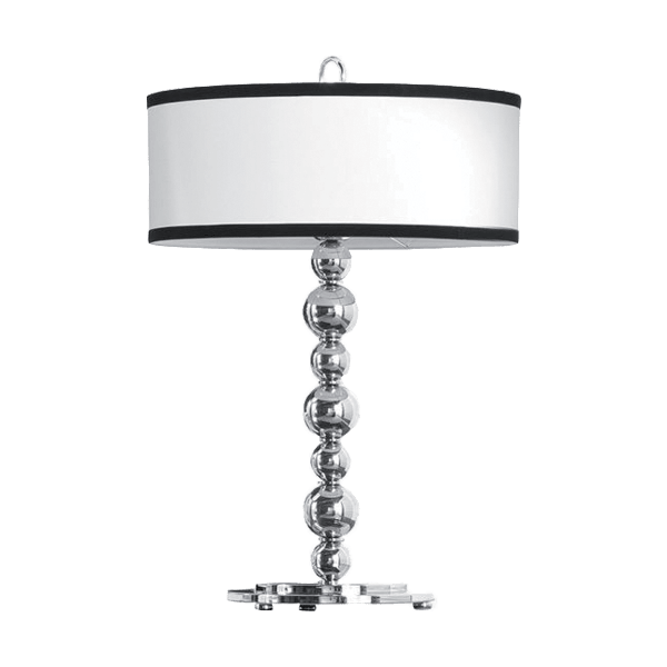 CLARA TABLE LAMP 1XE27 NICKEL - ledmania.gr