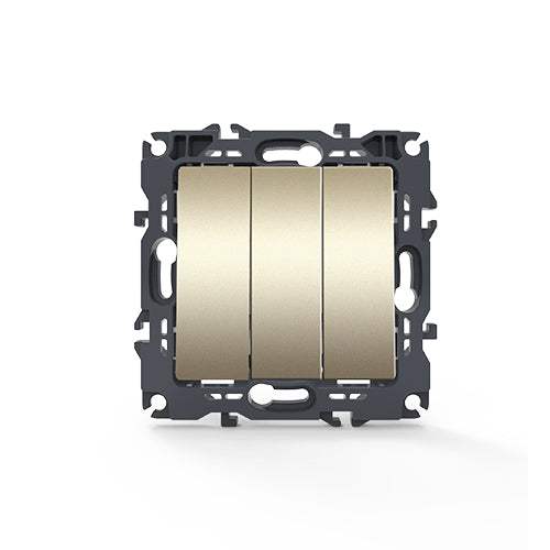 PRIME ΔΙΑΚΟΠΤΗΣ ΤΡΙΠΛΟΣ ΑΠΛΟΣ ΜΕ ΒΙΔΑ 1+1+1P 10AX 250VAC IP20 MAT ΣΑΜΠΑΝΙΖΕ - ledmania.gr