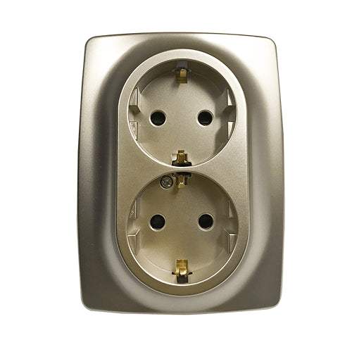 PRIME ΠΡΙΖΑ ΣΟΥΚΟ ΑΣΦΑΛΕΙΑΣ 2x2P+E 16A 250VAC IP20 MAT ΣΑΜΠΑΝΙΖΕ - ledmania.gr