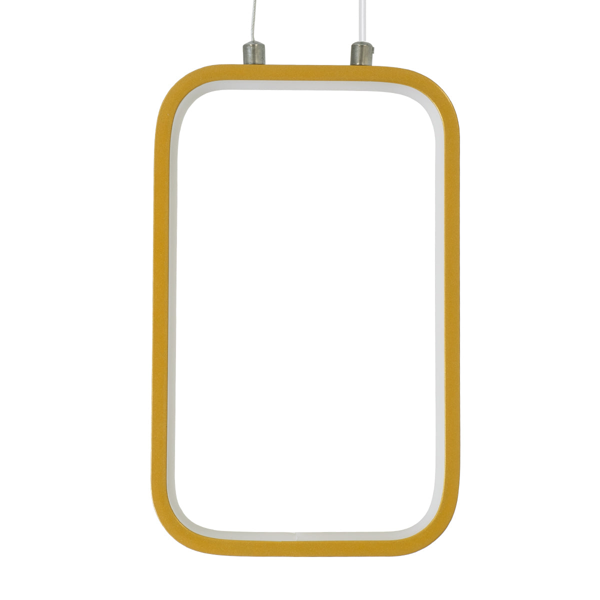 GloboStar® DEROBA 61301 Κρεμαστό Φωτιστικό Οροφής Linear Design LED CCT 12W 1320lm 360° AC 220-240V - Εναλλαγή Φωτισμού μέσω Διακόπτη On/Off All In One Ψυχρό 6000k+Φυσικό 4500k+Θερμό 2700k Μ16 x Π1.6 x Υ25.5cm - Χρυσό Βούρτσας - 3 Years Warranty - ledmania.gr