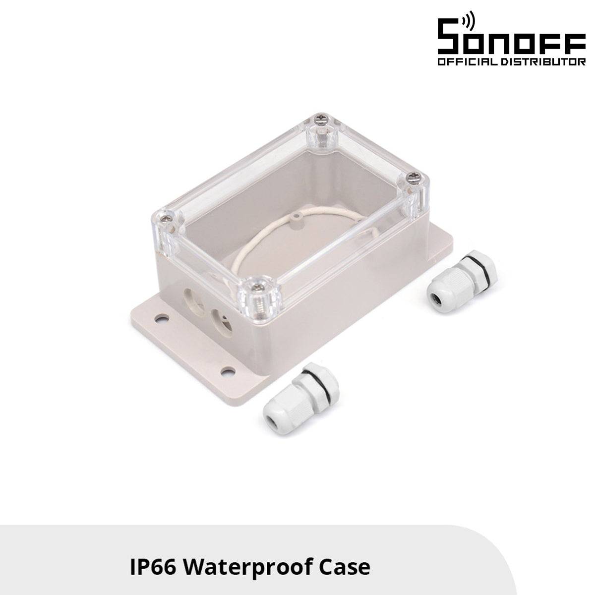 GloboStar® 80041 SONOFF IP66-CASE-R2 - BOX Case for SONOFF Smart Switches Waterproof IP66 - ledmania.gr