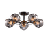 ELLARIA CHANDELIER 5xE27 WOOD/GREY - ledmania.gr