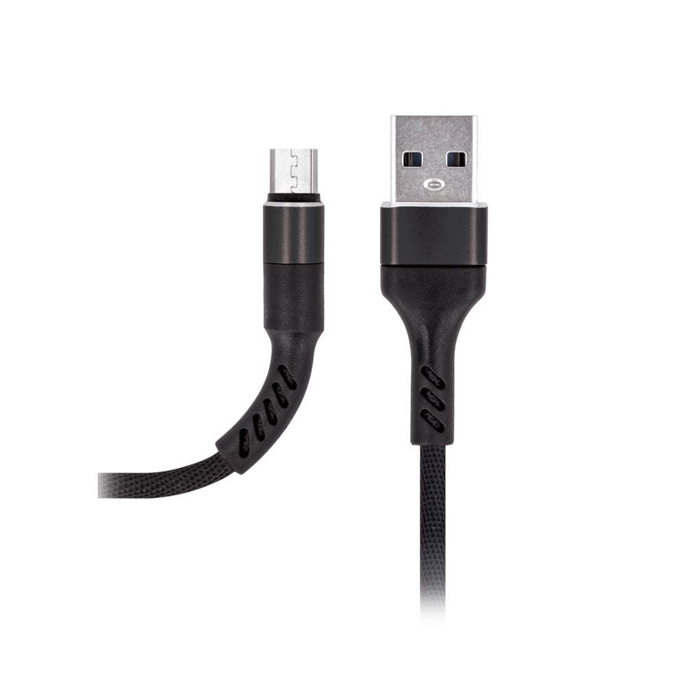 MAXLIFE MXUC-01 CABLE FOR MICRO USB FAST CHARGE 2A 1M BLACK - ledmania.gr