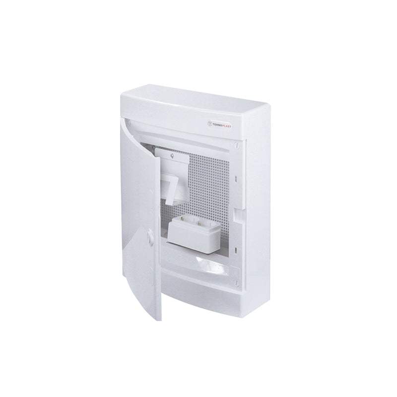SURFACE MOUNTING ENCLOSURE FOR IT, WHITE DOOR- 2 ROWS IP40 361X287X112mm - ledmania.gr