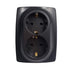 PRIME ΠΡΙΖΑ ΣΟΥΚΟ ΑΣΦΑΛΕΙΑΣ 2x2P+E 16A 250VAC IP20 MAT ΑΝΘΡΑΚΙ - ledmania.gr