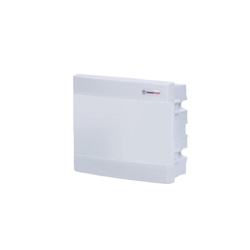 FLUSH MOUNTING 12 MODULES 1 ROW WHITE DOOR - ledmania.gr