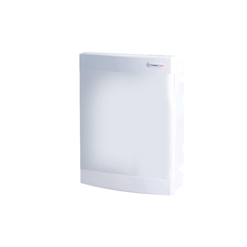 FLUSH MOUNTING 24 MODULES 2 ROWS WHITE DOOR - ledmania.gr