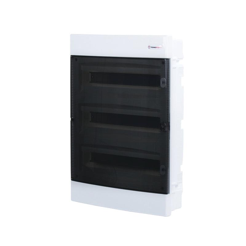 FLUSH MOUNTING 54 MODULES 3 ROWS WHITE DOOR - ledmania.gr