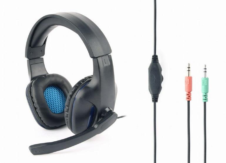 GEMBIRD GHS-04  GAMING HEADSET WITH VOLUME CONTROL BLACK - ledmania.gr